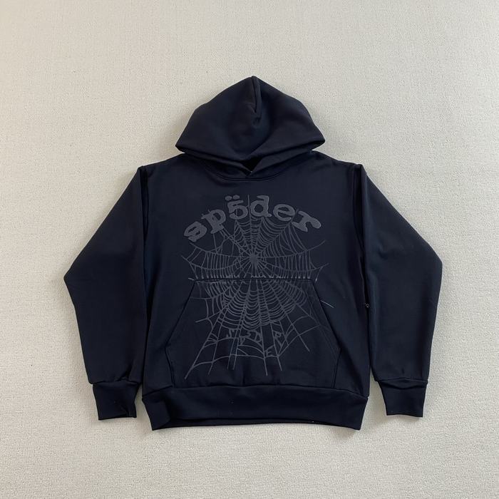 Clothing Sp5der Phantom Web Hoodie Black