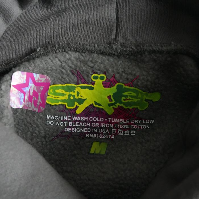 Clothing Sp5der Wait Web Hoodie Grey