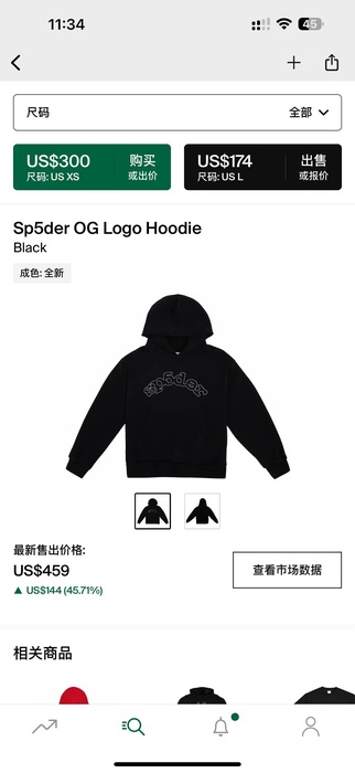Clothing hoodie Black 004