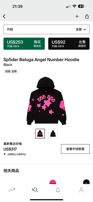 Clothing hoodie Black