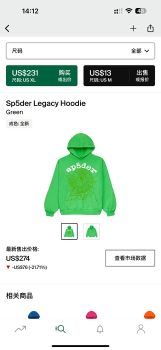 Clothing hoodie Green 002