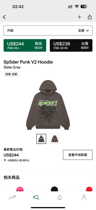 Clothing hoodie Grey 004