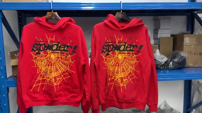 Clothing hoodie Red 002