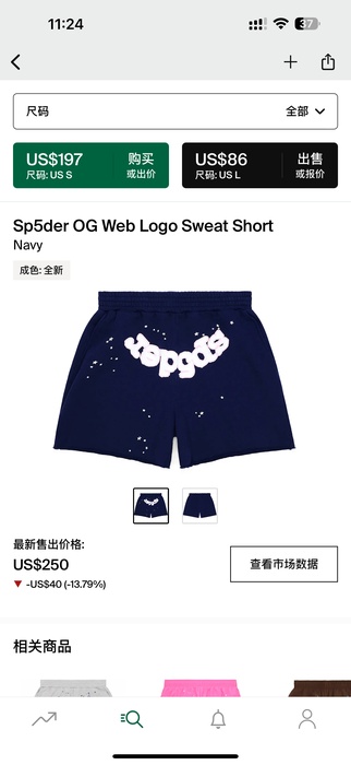 Clothing sweat shorts Navy