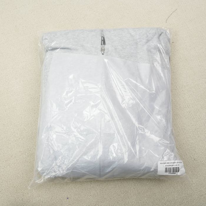 Clothing zip hoodie Grey