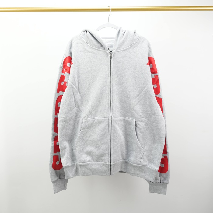 Clothing zip hoodie Grey
