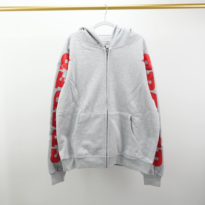 Clothing zip hoodie Grey