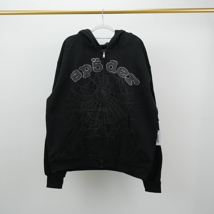 Clothing zip up hoodie Black