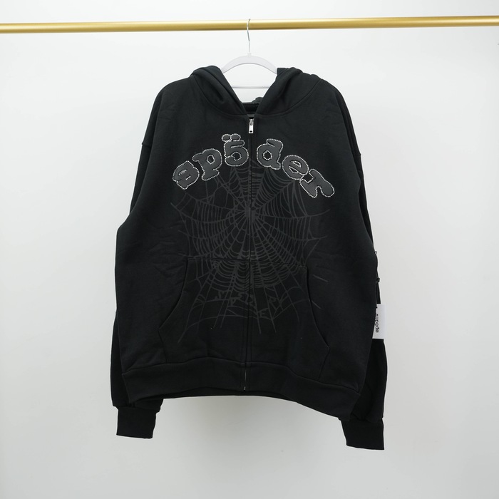 Clothing zip up hoodie Black