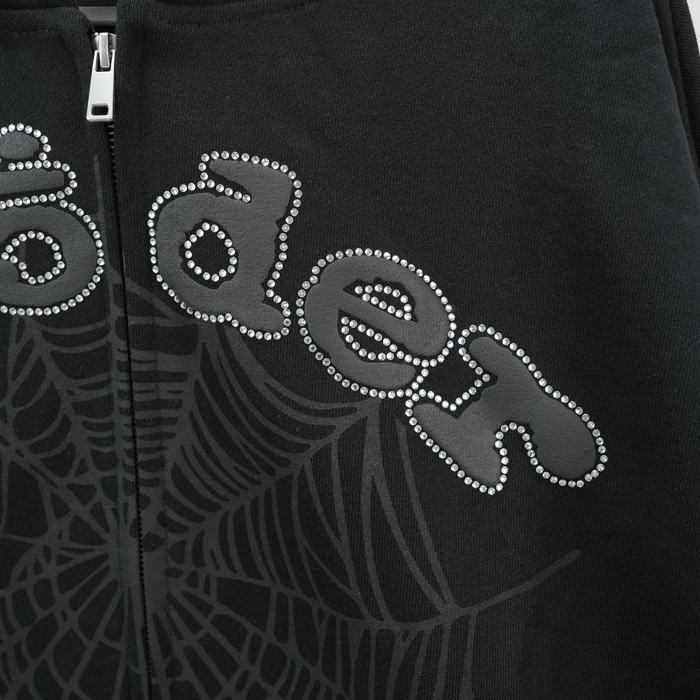 Clothing zip up hoodie Black