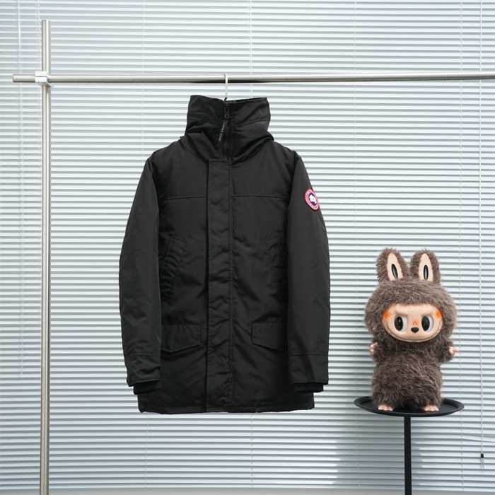 Yupoo Canada Goose beanie black patch Canada Goose down jacket beanie black pompom Black 028