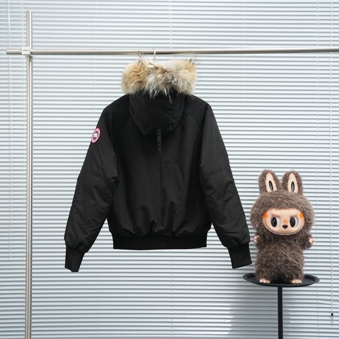 Yupoo Canada Goose beanie black pompom Canada Goose down jacket beanie black pompom Black 007