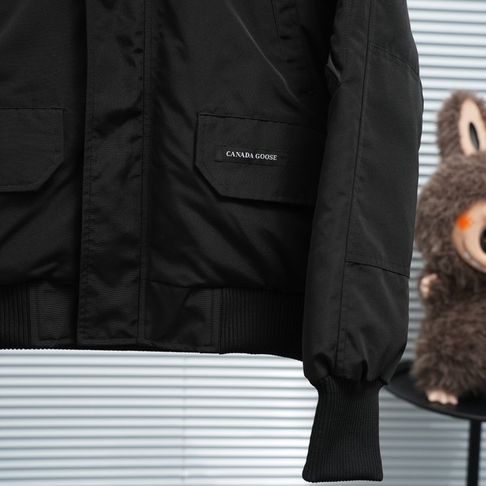 Yupoo Canada Goose beanie black pompom Canada Goose down jacket beanie black pompom Black 007