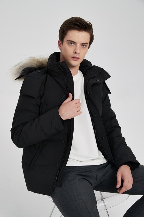 Yupoo Canada Goose beanie black pompom Canada Goose down jacket beanie black pompom Black 030