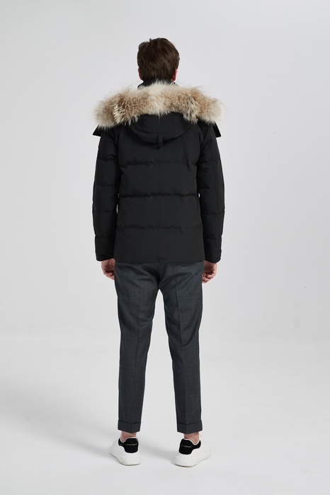 Yupoo Canada Goose beanie black pompom Canada Goose down jacket beanie black pompom Black 030