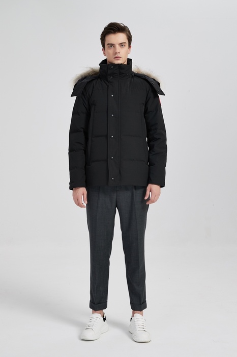 Yupoo Canada Goose beanie black pompom Canada Goose down jacket beanie black pompom Black 030