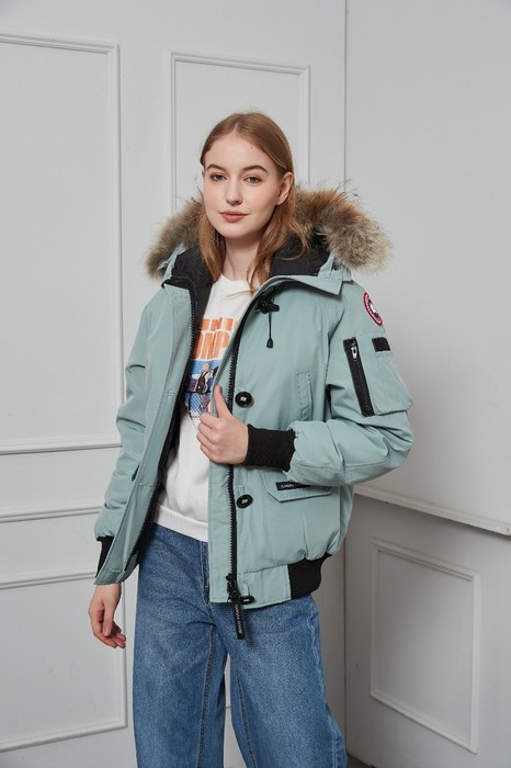 Yupoo Canada Goose beanie black pompom Canada Goose down jacket beanie black pompom Blue 005