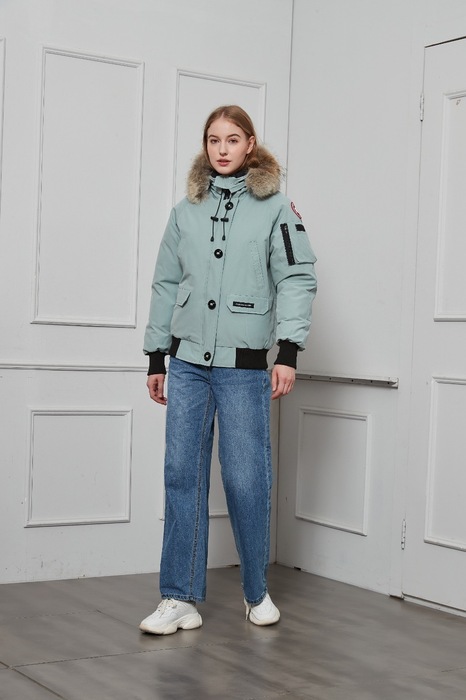 Yupoo Canada Goose beanie black pompom Canada Goose down jacket beanie black pompom Blue 005