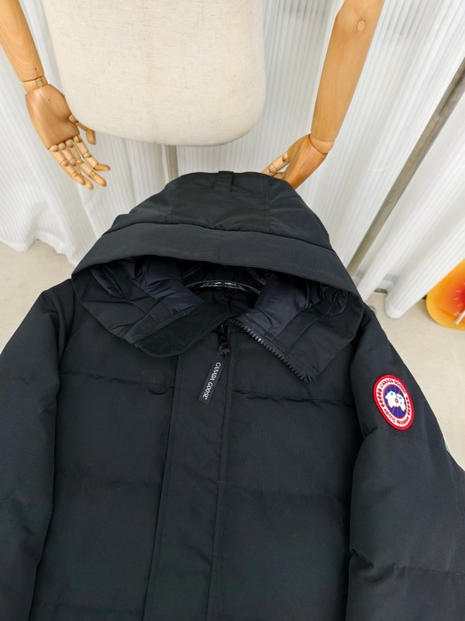 Yupoo Canada Goose beanie black pompom Canada Goose down jacket puffer black patch hood Black 024