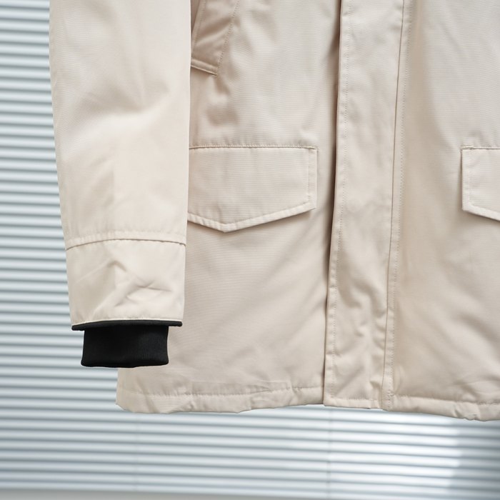 Yupoo Canada Goose beanie brown pompom Canada Goose down jacket knit beige pompom Beige 013