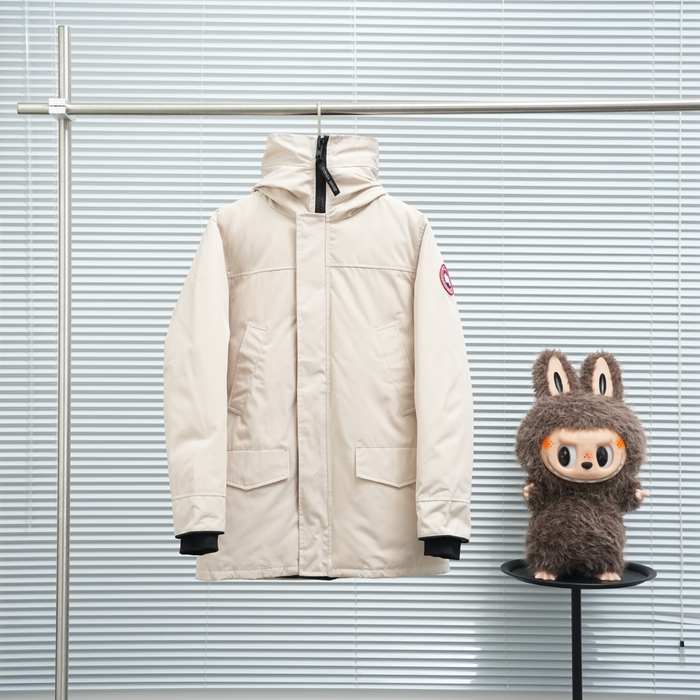 Yupoo Canada Goose beanie brown pompom Canada Goose down jacket knit beige pompom Beige 013