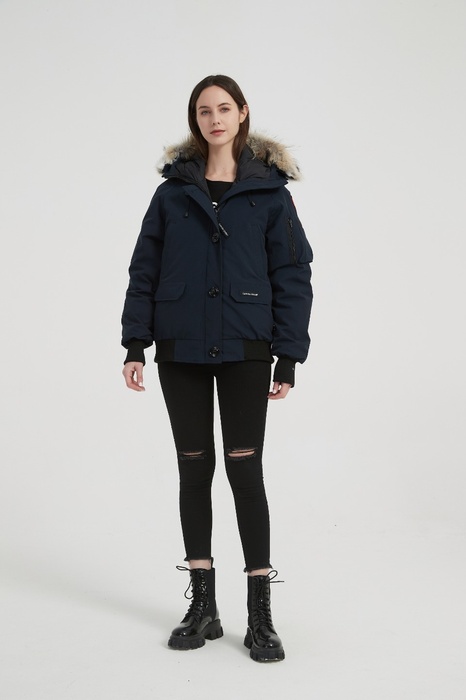 Yupoo Canada Goose beanie red pompom Canada Goose down jacket beanie gray pompom Navy 020