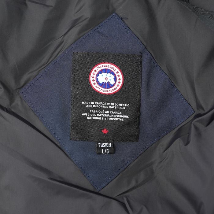 Yupoo Canada Goose bucket black red patch Canada Goose down jacket beanie black logo patch Navy 002