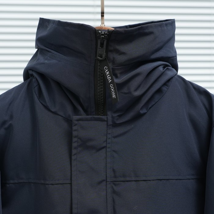 Yupoo Canada Goose bucket black red patch Canada Goose down jacket beanie black logo patch Navy 002