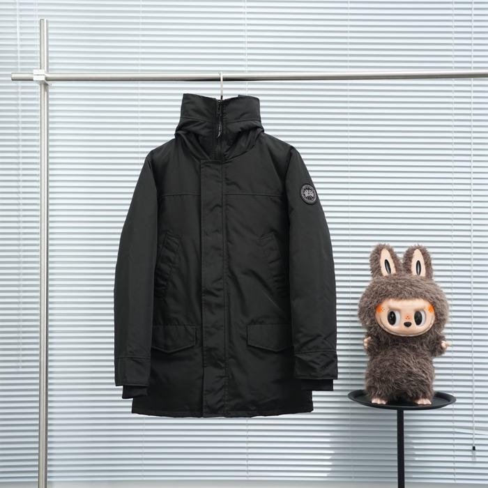 Yupoo Canada Goose bucket black soft Canada Goose down jacket beanie black pompom Black 027