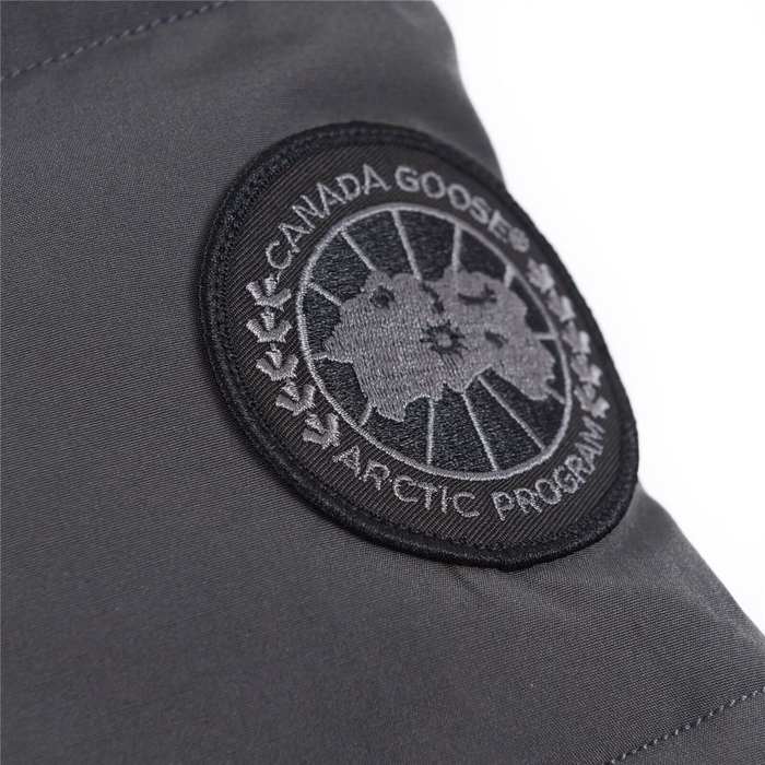 Yupoo Canada Goose down gray fur hood Canada Goose down jacket puffer grey fur hood Black 031