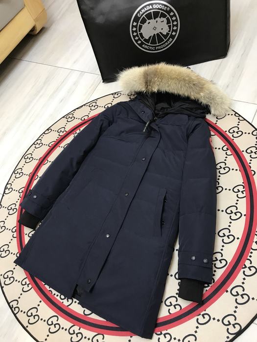 Yupoo Canada Goose fauxfur hooded navy winter coat Canada Goose down jacket parka navy fur hood Navy 016