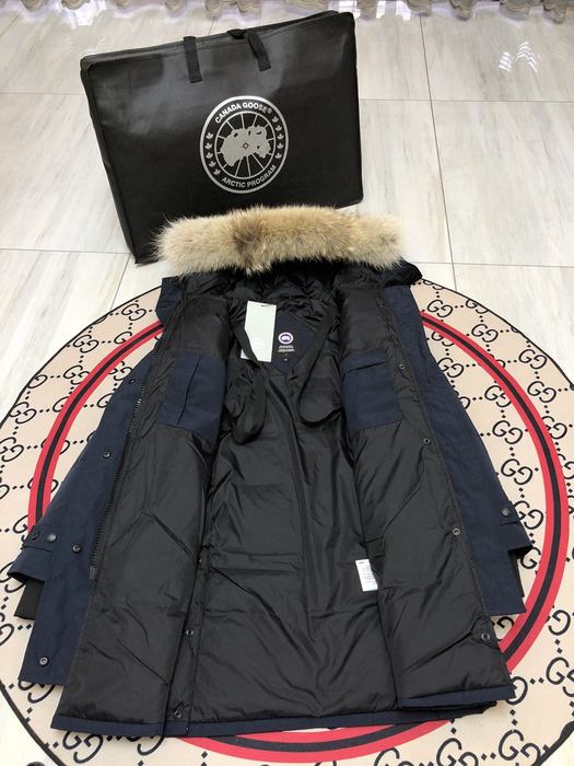 Yupoo Canada Goose fauxfur hooded navy winter coat Canada Goose down jacket parka navy fur hood Navy 016