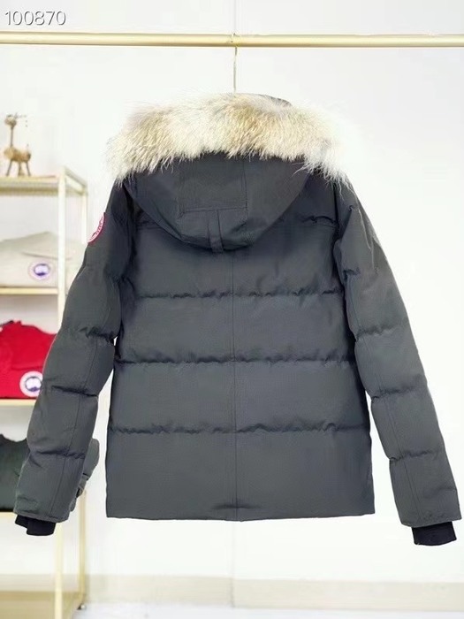 Yupoo Canada Goose hooded black down jacket Canada Goose down jacket puffer black patch hood Black 049
