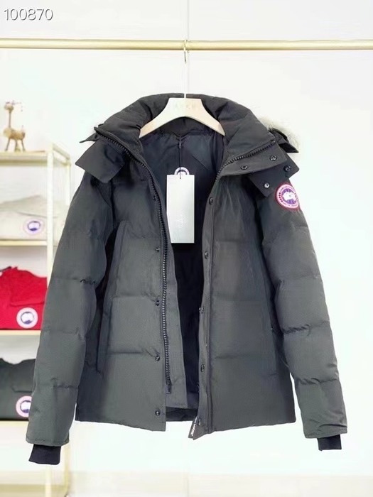 Yupoo Canada Goose hooded black down jacket Canada Goose down jacket puffer black patch hood Black 049