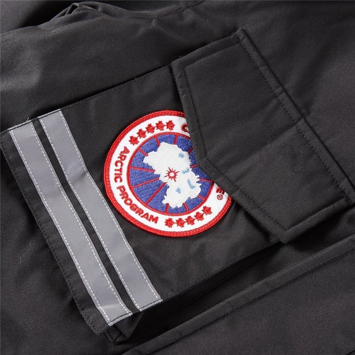 Yupoo Canada Goose hooded black furtrim coat Canada Goose down jacket parka black fur hood Black 041