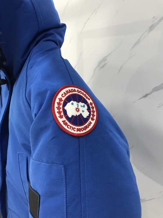 Yupoo Canada Goose hooded blue fur trim jacket Canada Goose down jacket hooded blue fur trim Blue 004