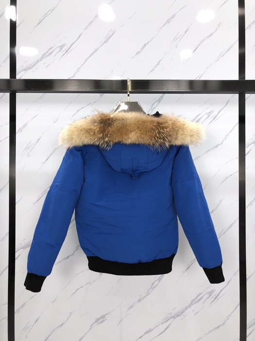 Yupoo Canada Goose hooded blue fur trim jacket Canada Goose down jacket hooded blue fur trim Blue 004
