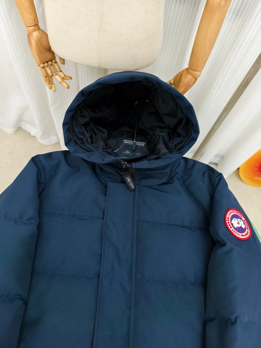 Yupoo Canada Goose hooded navy quilted Canada Goose down jacket puffer navy hooded Navy 009