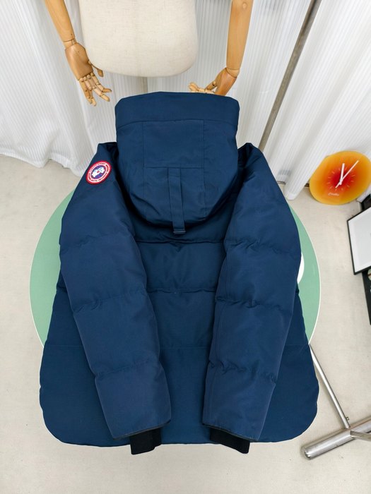 Yupoo Canada Goose hooded navy quilted Canada Goose down jacket puffer navy hooded Navy 009