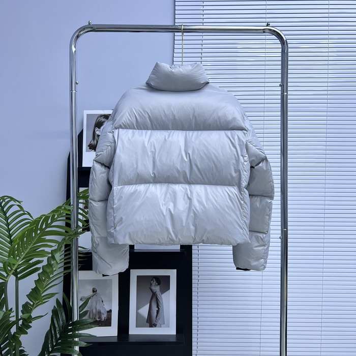 Yupoo Canada Goose hooded white puffer Canada Goose down jacket beanie black pompom Grey 013