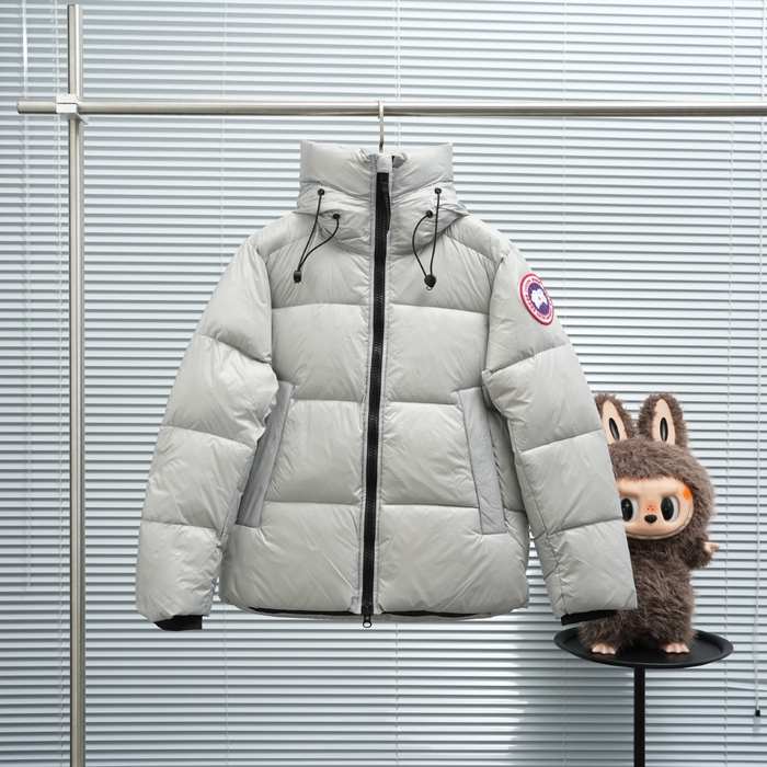 Yupoo Canada Goose knit black pompom Canada Goose down jacket puffer black logo patch Black 053