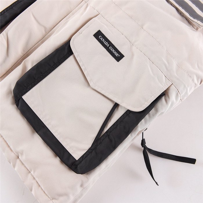 Yupoo Canada Goose parka beige fur hood Canada Goose down jacket parka beige fur hood Beige 022