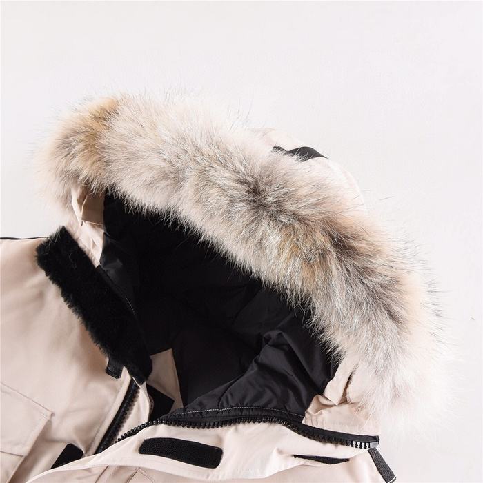 Yupoo Canada Goose parka beige fur hood Canada Goose down jacket parka beige fur hood Beige 022