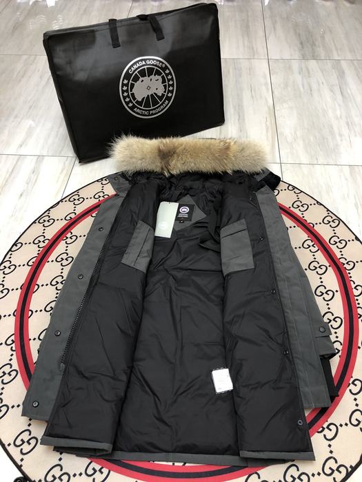 Yupoo Canada Goose parka black fur hood Canada Goose down jacket fur trim black winter jacket Grey 017