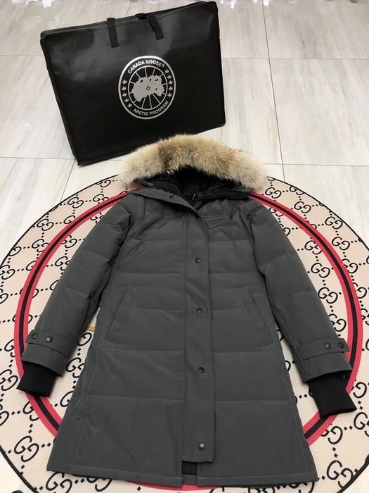 Yupoo Canada Goose parka black fur hood Canada Goose down jacket fur trim black winter jacket Grey 017