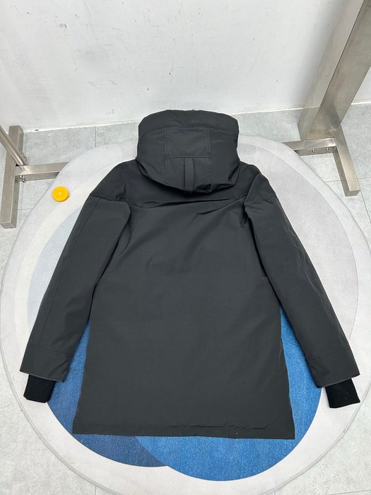 Yupoo Canada Goose parka black fur hood Canada Goose down jacket parka black fur hood Black 016