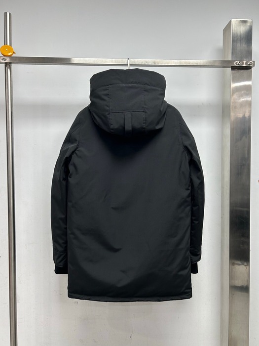 Yupoo Canada Goose parka black fur hood Canada Goose down jacket parka black fur hood Black 016