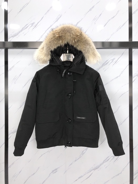 Yupoo Canada Goose parka black fur hood Canada Goose down jacket parka black fur hood Black