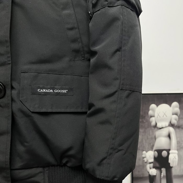 Yupoo Canada Goose parka black fur hood Canada Goose down jacket parka black fur hood Black 2