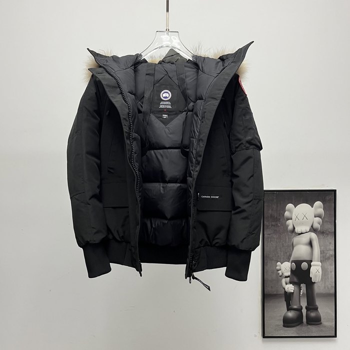 Yupoo Canada Goose parka black fur hood Canada Goose down jacket parka black fur hood Black 2